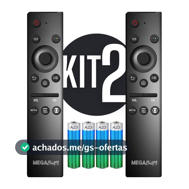 Controle Remoto Tv Samsung Smart 4K Led Universal Botão Aplicativos Netflix, Prime Video e GloboPlay