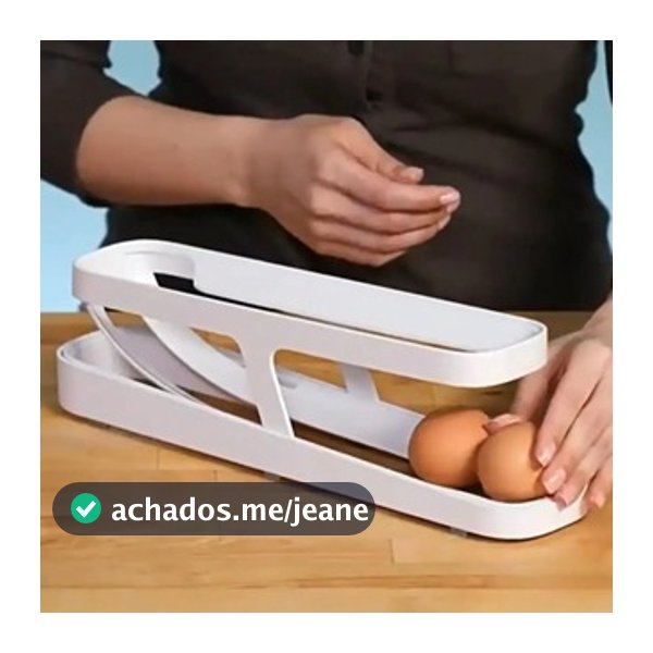 Organizador De Ovos de 2 Andares Dispenser Para Bancada de Cozinha Geladeira Automático