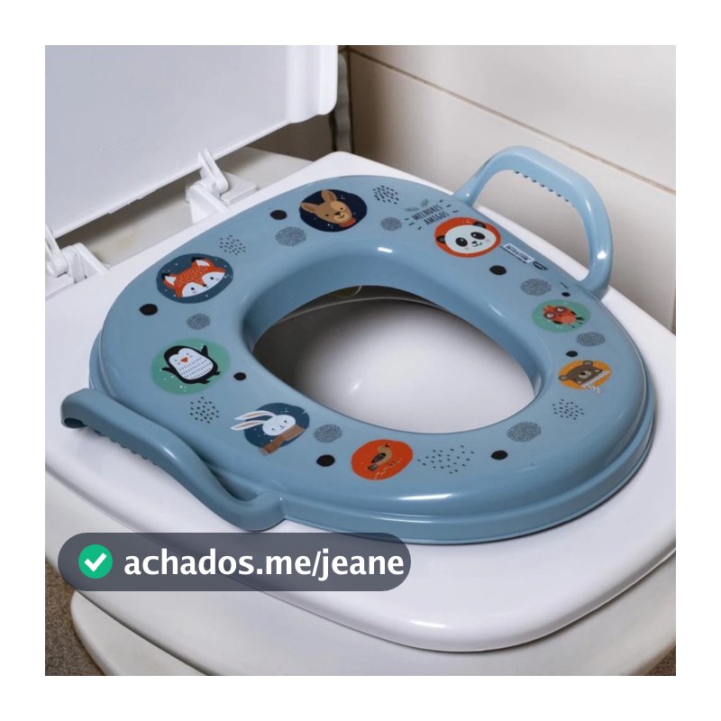 Assento Sanitário Redutor Infantil Com Alça Bebê Desfralde Segurança Criança Antiderrapante Troninho