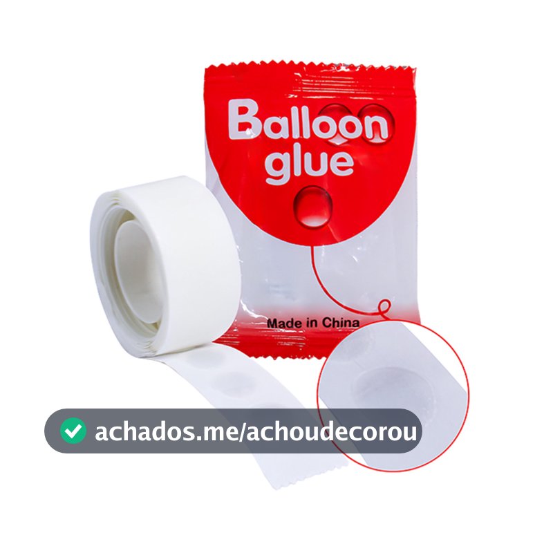 Kit 1.000 Pontos de Cola para Balão Gota Bexiga Dupla Face