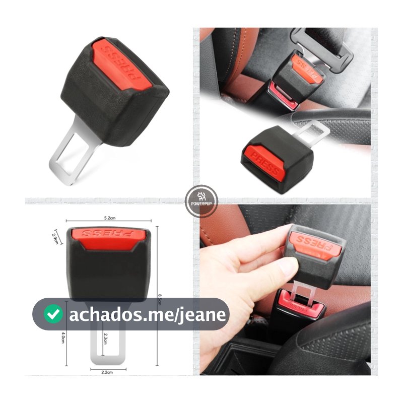 EXTENSOR DE CINTO DE SEGURANÇA ANT-AVISO SONORO DO CINTO DE SEGURANÇA FIVELA 2 PÇs