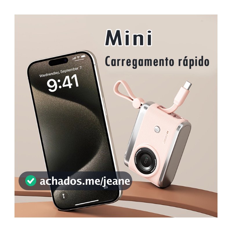 Carregador Portátil Ultrafino Com Display, 22,5w Magsafe Para Carregamento Rápido 10000 Mah Battery Pack