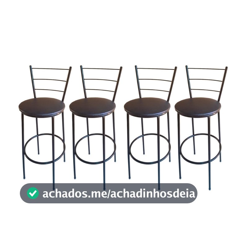 4 Banqueta Alta Banco Americano Alto Cozinha Area Gourmet 70cm