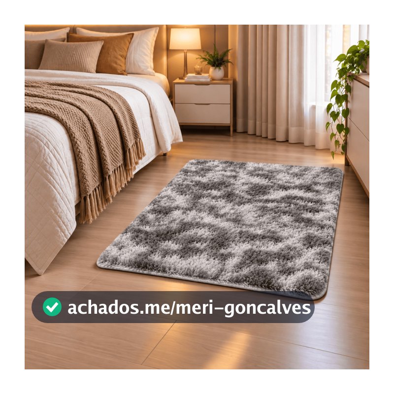 Tapete Peludo Felpudo 1,50 X 1,00 Várias Cores Para Sala E Quarto