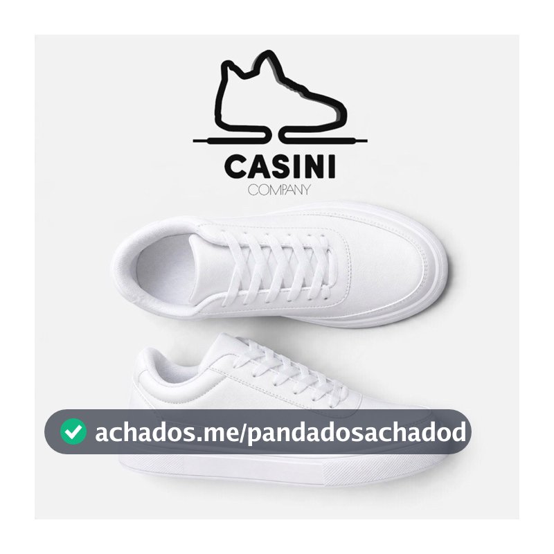 Tênis Branco Masculino Casual Unissex Pronta Entrega