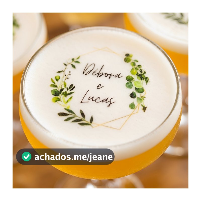 Papel de arroz para drinks 200 uni 5 cm para casamento e 15 anos  e bebidas formatura
