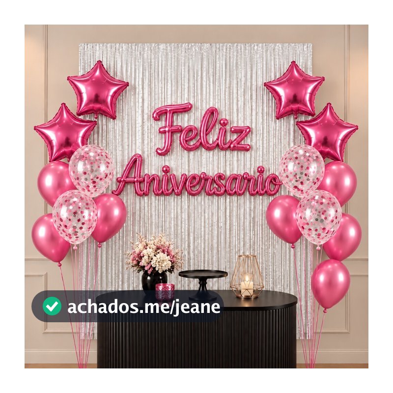 kit Balões Festa De Aniversário Completa Bexiga Decoração feliz aniversário kit balão aniversário