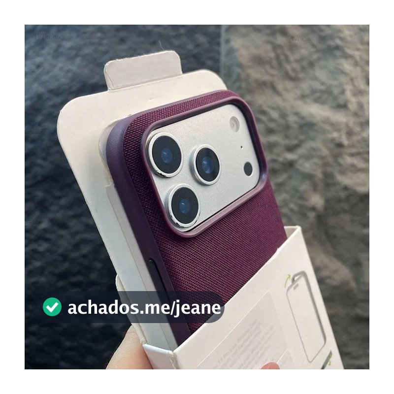 Novo estilo de tecido magnético caso de telefone adequado para iPhone 17 16 15 14 13 Pro Max resistente ao choque resist