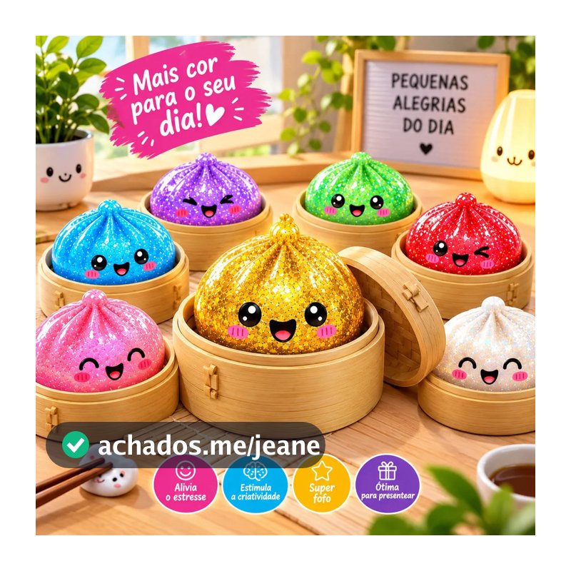 Squishy Brinquedo Antiestresse Macio De Apertar Sem Led