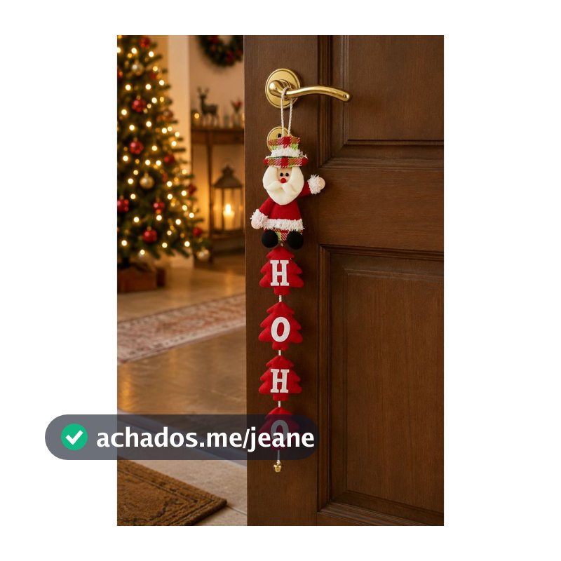 Enfeite decorativo de natal papai noel pendurar