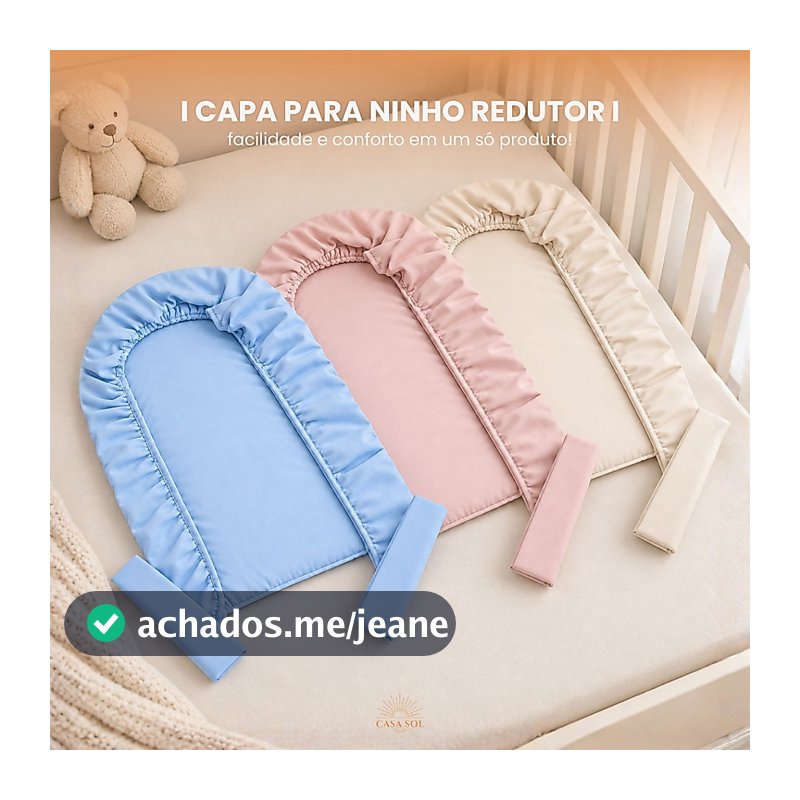 Capa de Ninho Redutor de Berço Micropercal Com Ziper