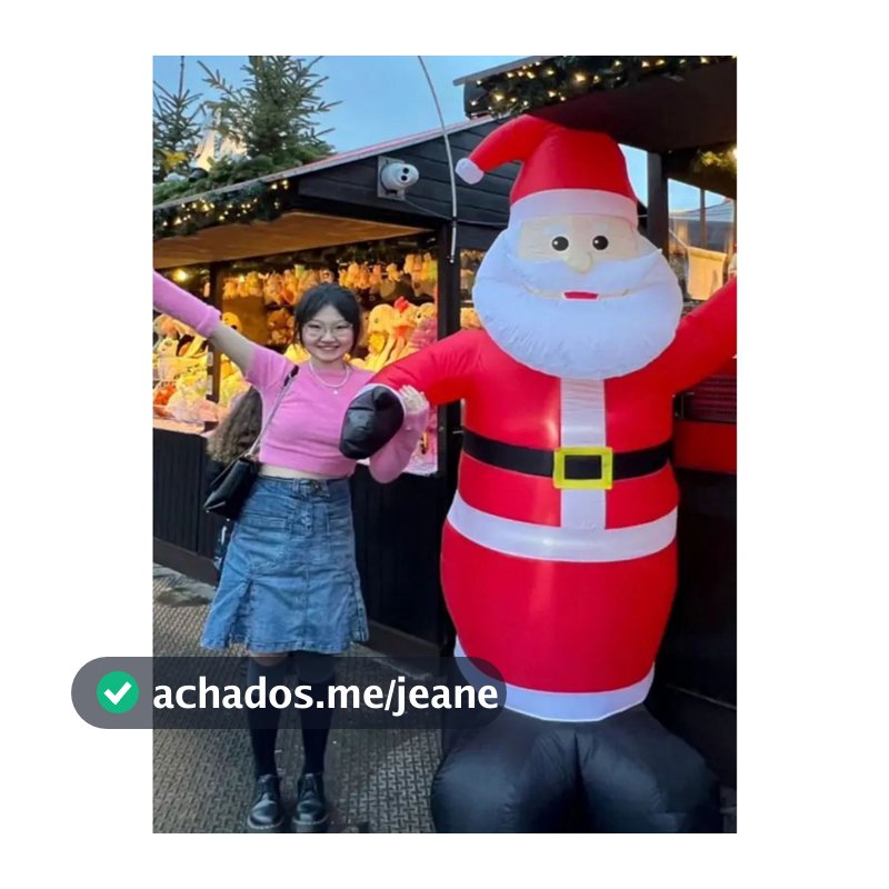 Papai Noel Inflável Com Luz Natal Decoração 1.90m Merrry Christmas - BIVOLT