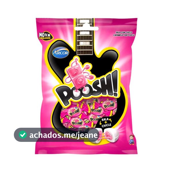 Bala Dura Chicle Poosh Tutti Frutti 500gr Arcor