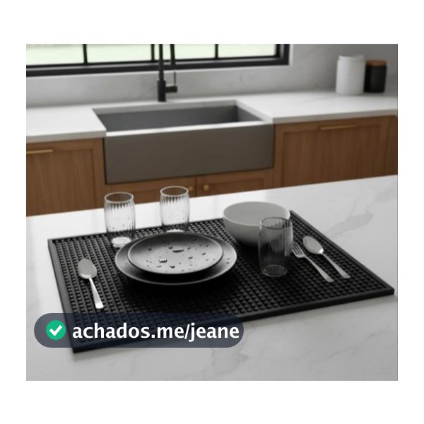 Tapete Barmat Varios Tamanhos Porta Copo Escorredor emborrachado antiderrapante Garrafas Cozinha