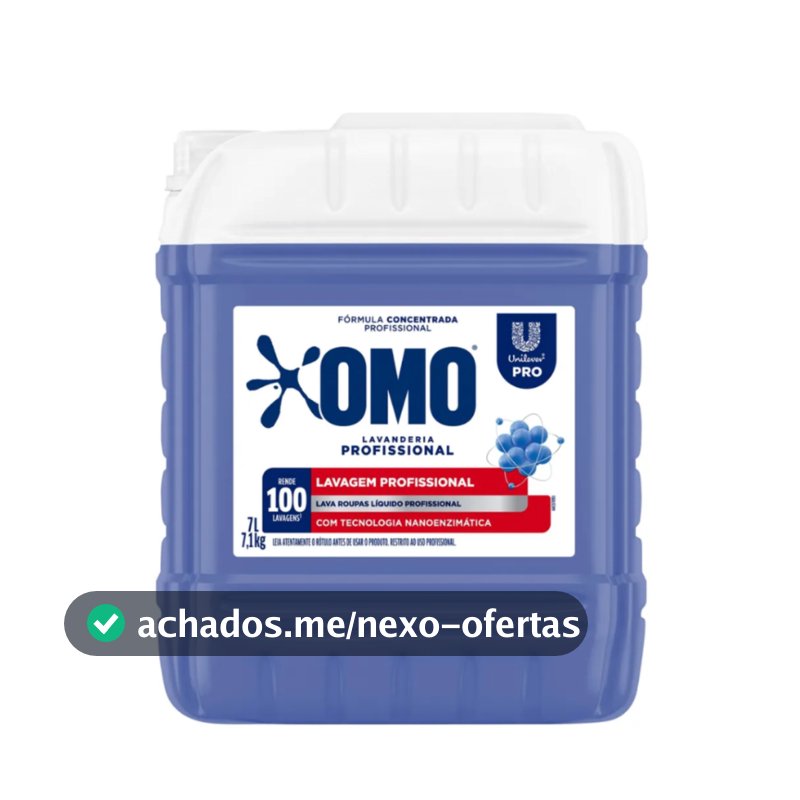 Lava Roupas Liquido Profissional Omo Pro 7L