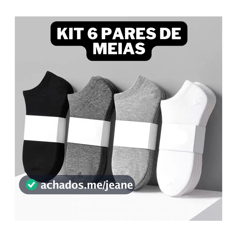 Kits ate 12 Pares Meia Soquete CANO CURTO