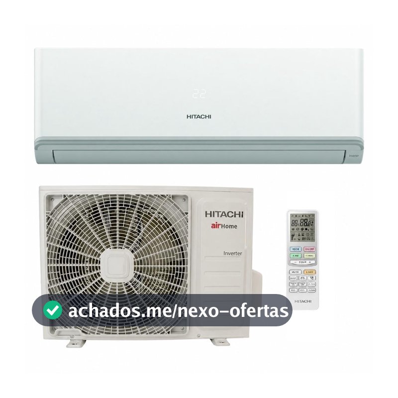Ar Condicionado Split Hitachi Hi Wall AirHome 600 Inverter 12.000 BTU/h Frio Monofásico Branco SPK12D3IVF 220V