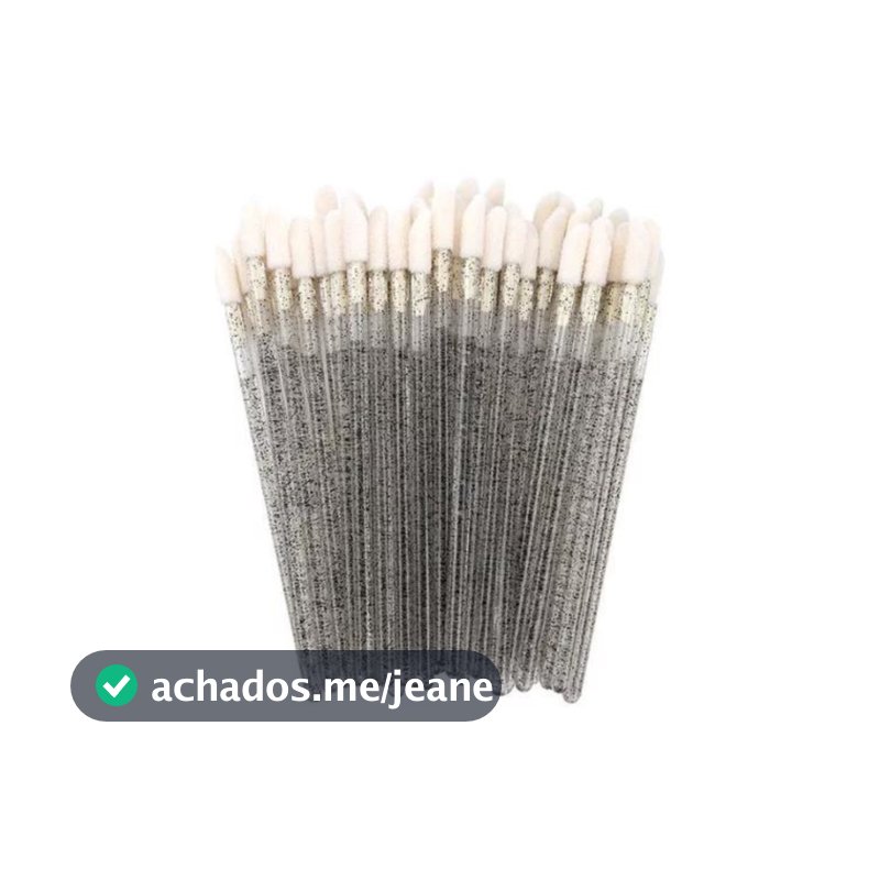 Kit 200-600 pincel aplicador descartável de batom gloss extensão limpeza de cílios Preto ou Rosa