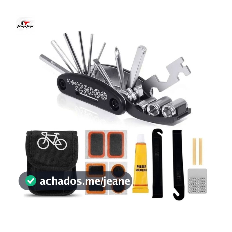 Kit De Reparo E Remendo Manutenção Para Bicicletas Com Chave Allen Bike
