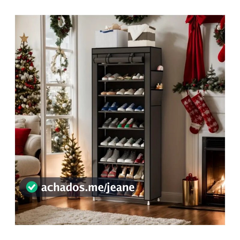 Sapateira com 9 Prateleiras 9 andares para Organizar Sapatos Calçados Chinelo Roupa Objetos 24 Pares