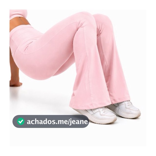 Calça Legging Flare Bailarina Dia Dia Zero Transparência Academia Boca De Sino Feminina