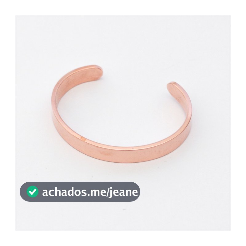 Pulseira de Cobre Puro Masculina Estilo Bracelete | Benefícios Terapêuticos do Cobre