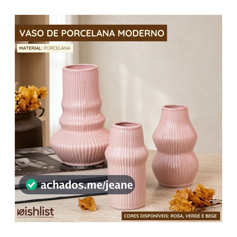 Vaso De Porcelana Moderno
