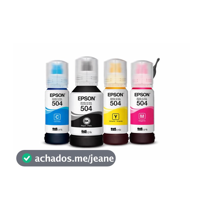 Kit 4 Refil Original Para T504 L4150 L4160 L4260 L6161 L6171