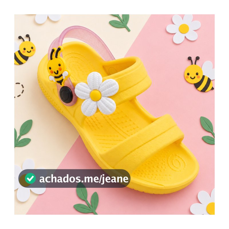 Sandália Infantil Menina Ideal Para O Dia A Dia Papete Infantil Moda Verão