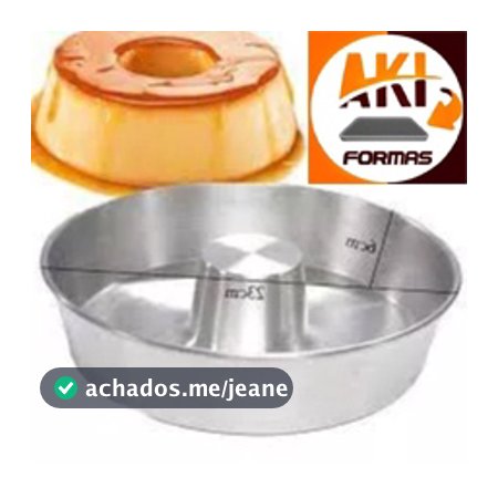 FORMA TORTA 23X6 SUIÇA OU PUDIM DE ALUMINIO PARA ALTA TEMERATURA ESPESSURA 0,8 COM CORDÃO (CAIXA 7)