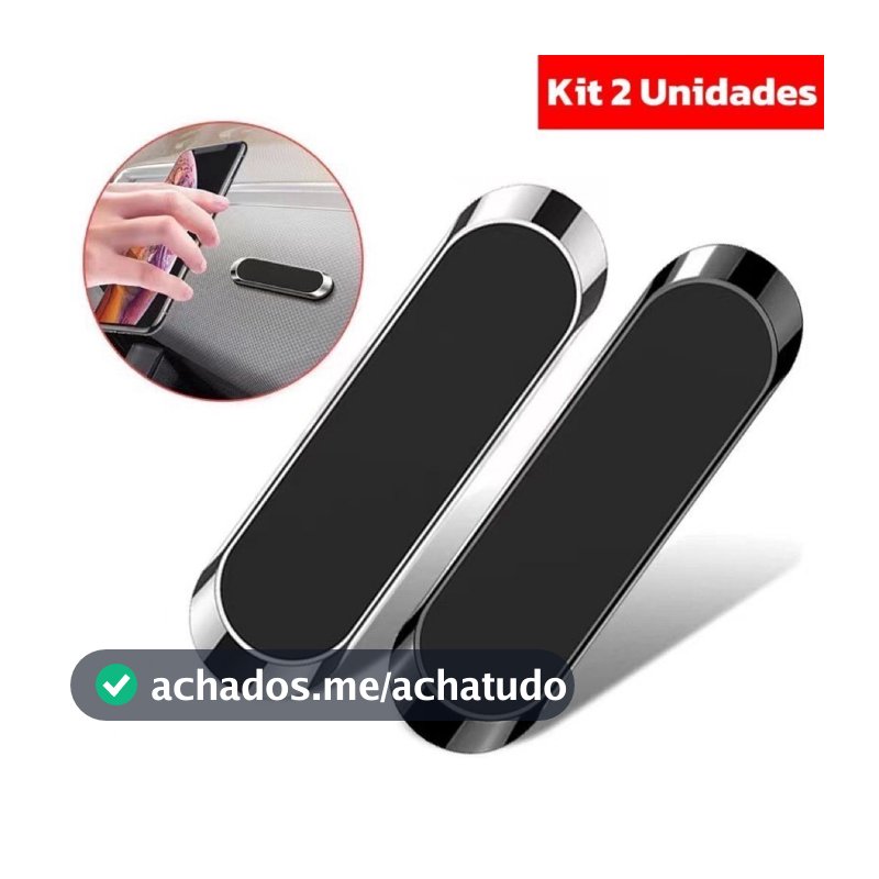 Kit de 2 Suporte magnético com poderoso imã neodimio celular universal potente automotivo para carro