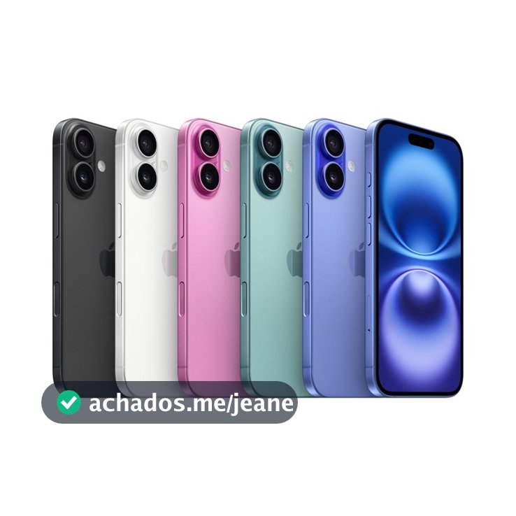 Celular iPhone 16 128GB e 256GB Original Novo Lacrado Envio Imediato e Nota Fiscal