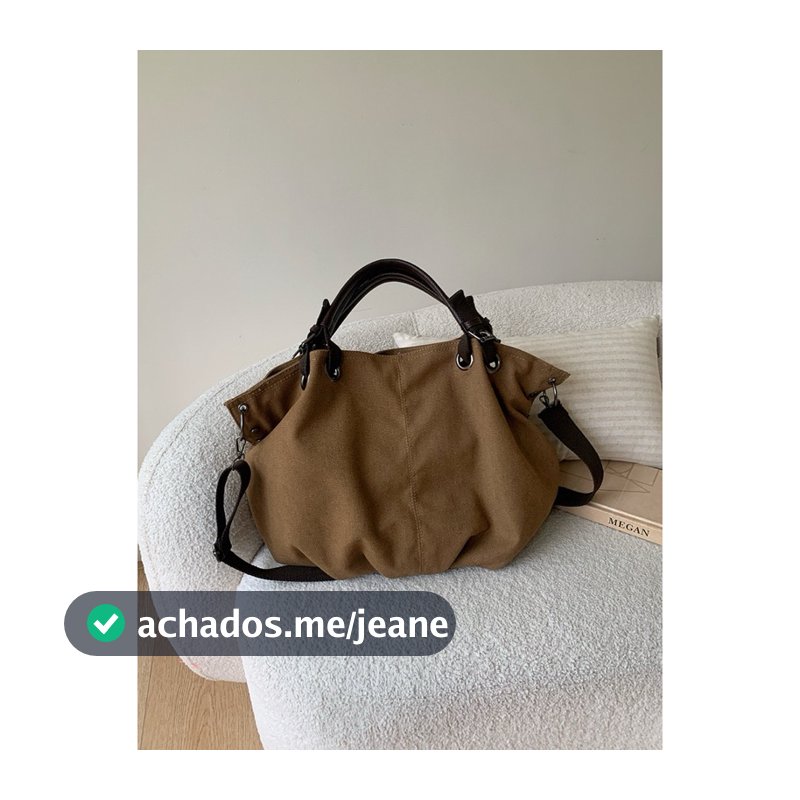 Bolsa Feminina de Lona moda de Ombro Simples Retrô Grande espaços [8953]