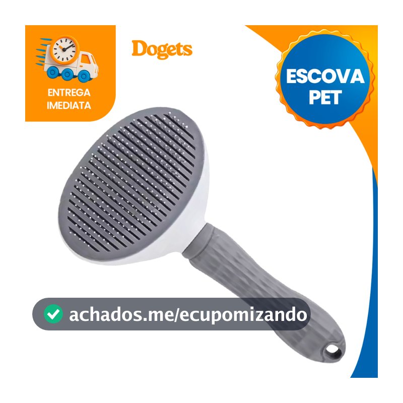 Escova Para Cachorro Removedora de Pelos Cachorro Gatos Multifuncional Rasqueadeira Dogets