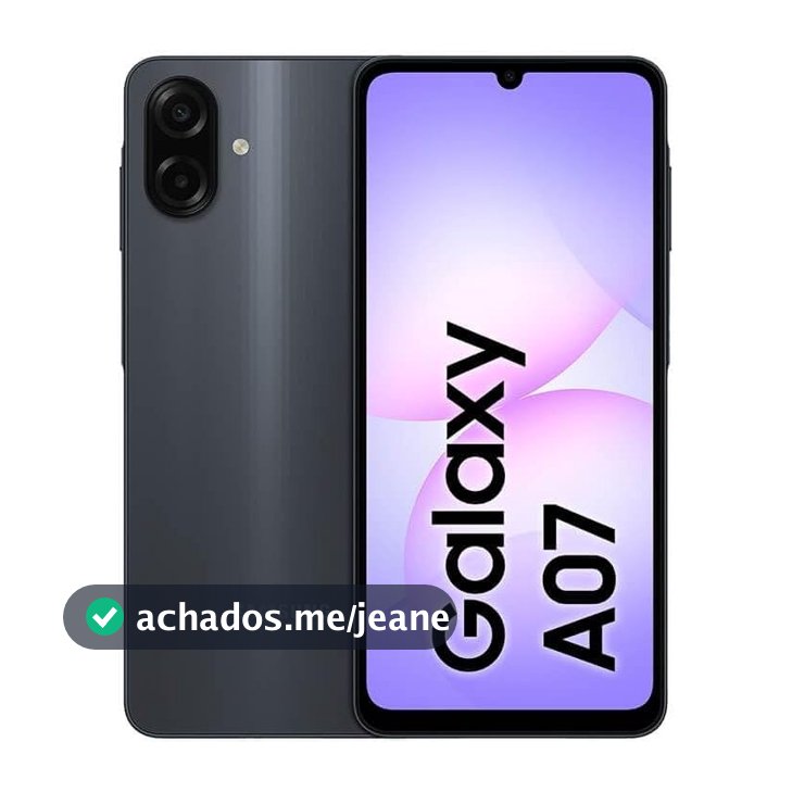 Celular Samsung Galaxy A07 128GB, 4GB, Câm. 50MP, Tela 6.7"