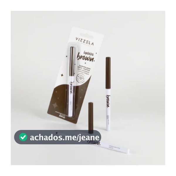 Lapiseira Olhos Brown Marrom Metalizado Original Vegano Vizzela