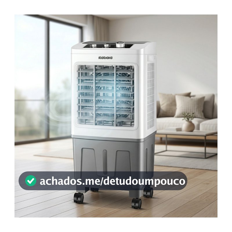Climatizador de Ar Frio Portátil Itatiaia 20 Litros 4 em 1 - Resfria, Umidifica, Filtra, Ventila