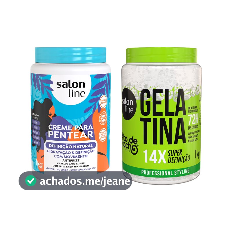 Kit Super Definição com Creme para Pentear e Gelatina