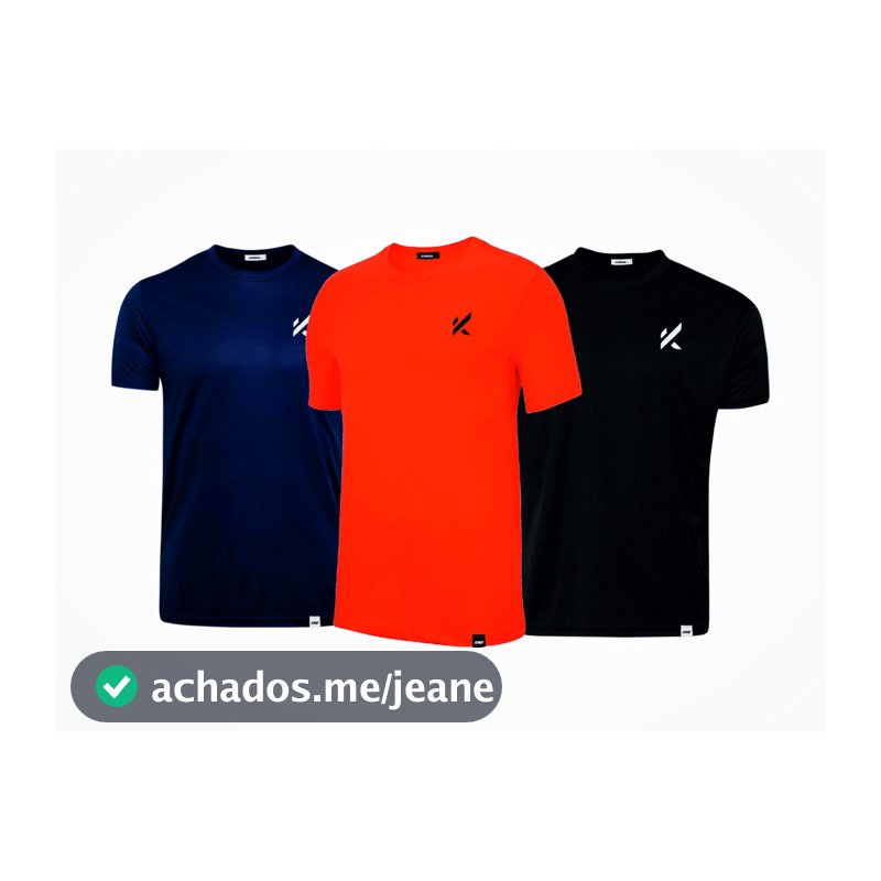 KIT 3 CAMISAS  MASCULINA DRY FIT ESPORTIVA