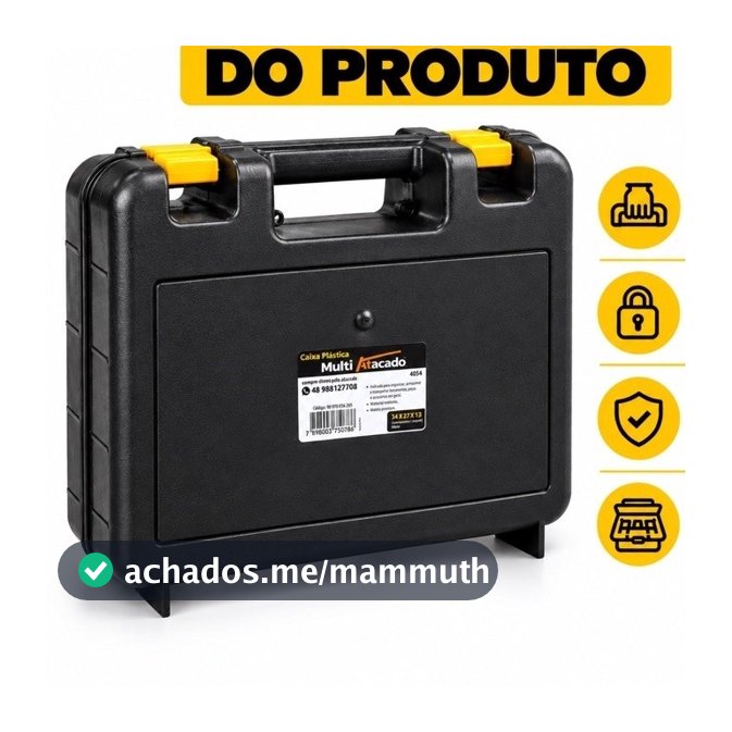 Maleta De Ferramentas Caixa organizadora de ferramentas  Maleta com trava presente pai Estojo para furadeira