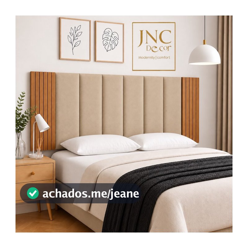 Kit Com Até 12 Peças Cabeceira Modular + Painel Ripado MDF Para Cama Box | Casal | King | Queen - Envio Imediato !!!