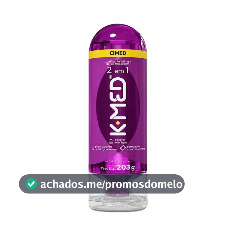 Gel Lubrificante Íntimo K-med 2 Em 1 200ml