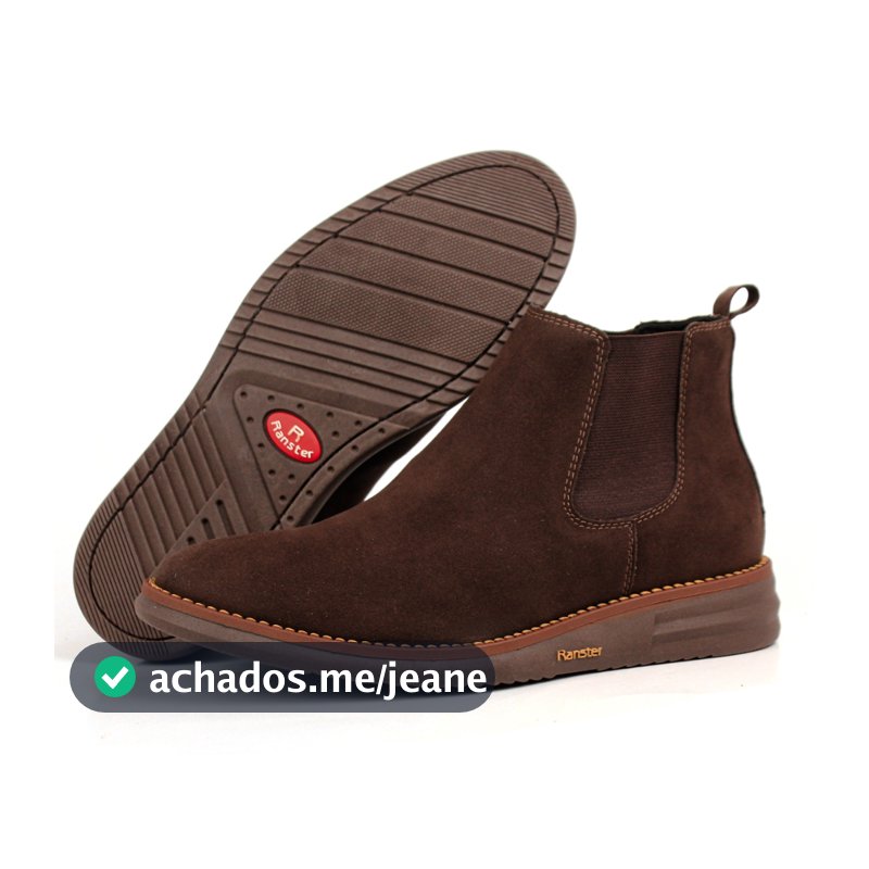 Botina Masculina Chelsea Bota Ranster Leve Solado Costurado Confortavel