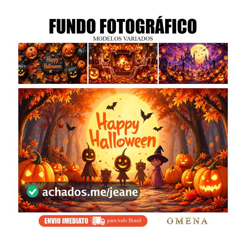 Painel de Festa Halloween 1,80 x 3mt Fundo Fotográfico 3d Realista Decoração Terror Tecido Premium