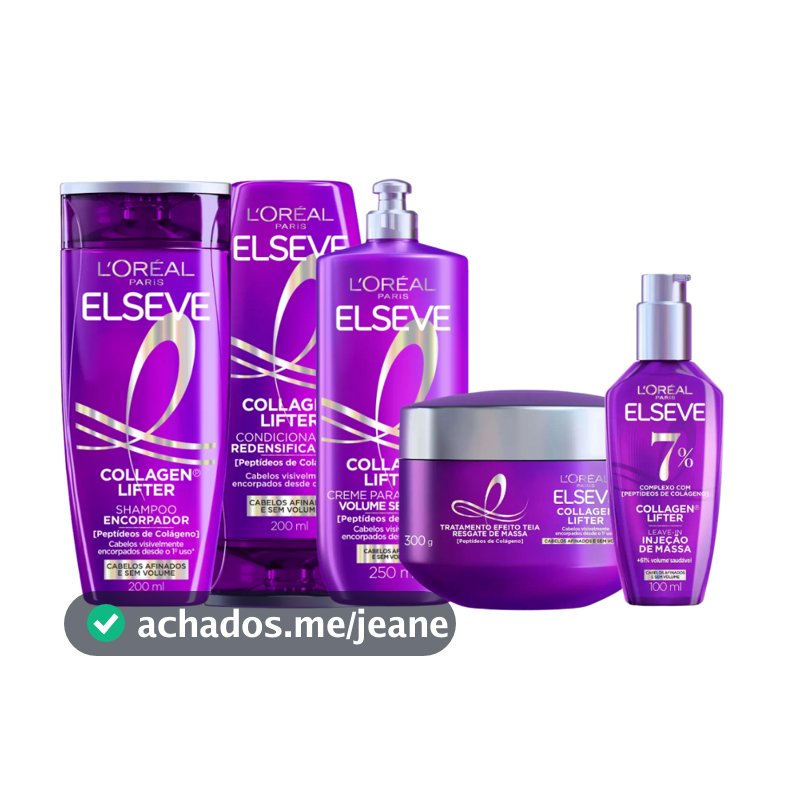 Kit Elseve Colageno Lifter - Shampoo e Condicionador 200ml