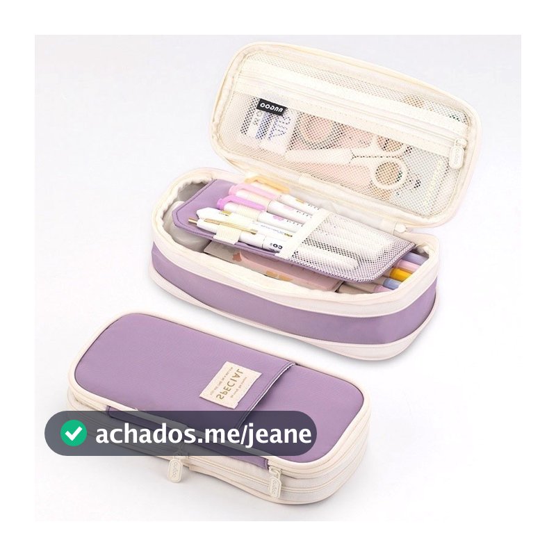 Kawaii Estojo Organizador Lápis Bolsa Coreana Para Meninas Caixa Caneta Grande Capacidade Suprimentos Escolares