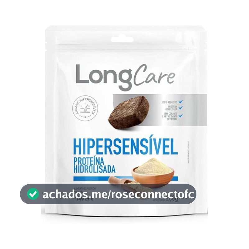 Petisco Natural Longcare Proteína P/ Cães Hipersensível 250g