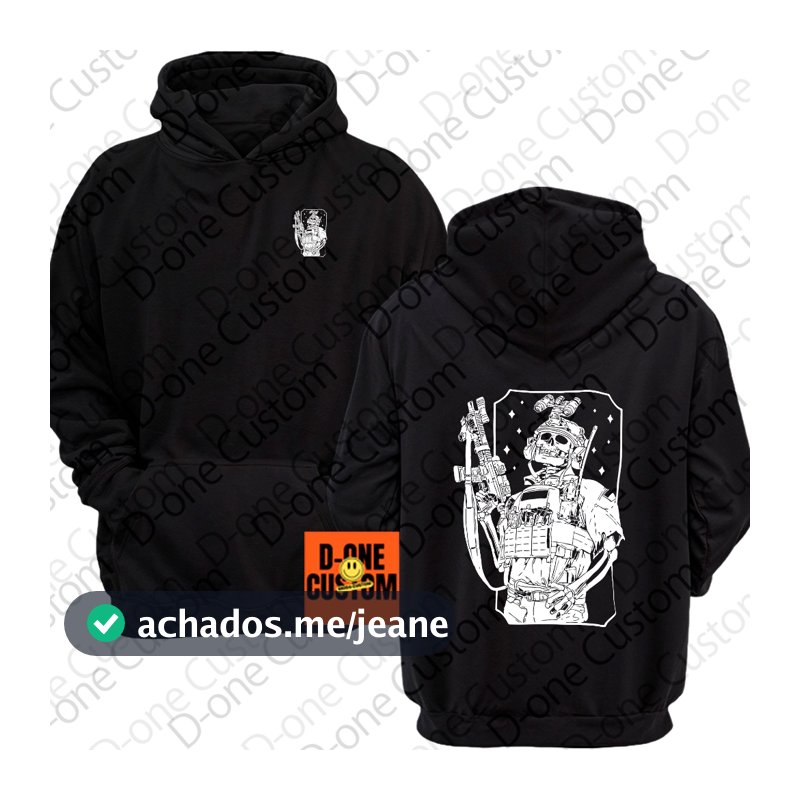 Moletom Blusa De Frio Good Boys Estampa Skull Tático Estilo Streetwear Caveira Armas Estilo Militar