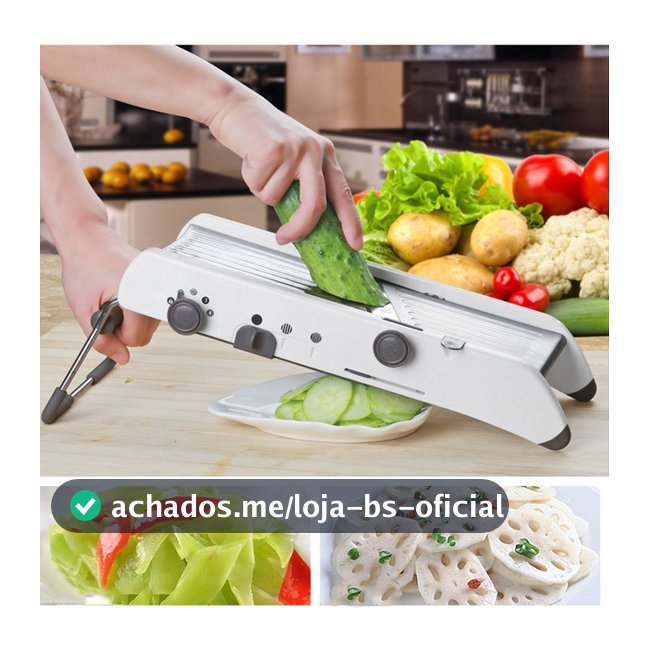 Mandoline Profissional Cortador Fatiador Legumes Frutas Inox - Alta qualidade Premium