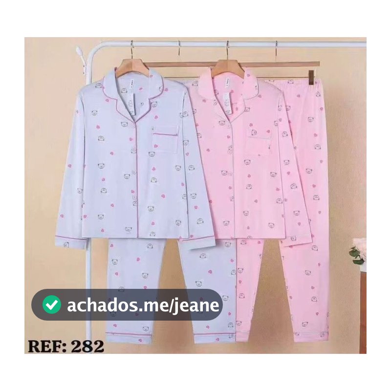 Pijama Americano Comfort - Soft Corações (Ref: 265)